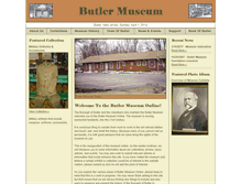 Tablet Screenshot of butlermuseumnj.org